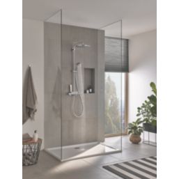 Grohe Vitalio Joy 310 HP Rear-Fed Exposed Chrome Thermostatic Shower System