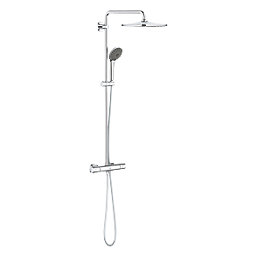 Grohe Vitalio Joy 310 HP Rear-Fed Exposed Chrome Thermostatic Shower System