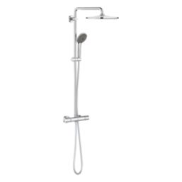 Grohe Vitalio Joy 310 HP Rear-Fed Exposed Chrome Thermostatic Shower System
