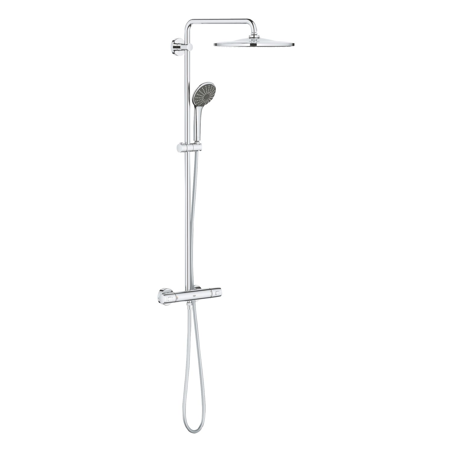 Grohe Vitalio Joy 310 HP Rear-Fed Exposed Chrome Thermostatic Shower System (319XT)