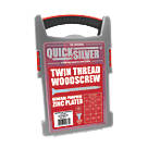Quicksilver  PZ Double-Countersunk Woodscrews Trade Case Grab Pack 1000 Pcs