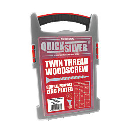 Quicksilver  PZ Double-Countersunk Woodscrews Trade Case Grab Pack 1000 Pcs