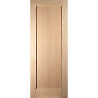 Jeld-Wen  Unfinished Oak Veneer Wooden 1-Panel Shaker Internal Door 1981 x 762mm