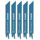 Erbauer SRP14955-5pc S922HF Multi-Material Demolition Reciprocating Saw Blades 130mm 5 Pack