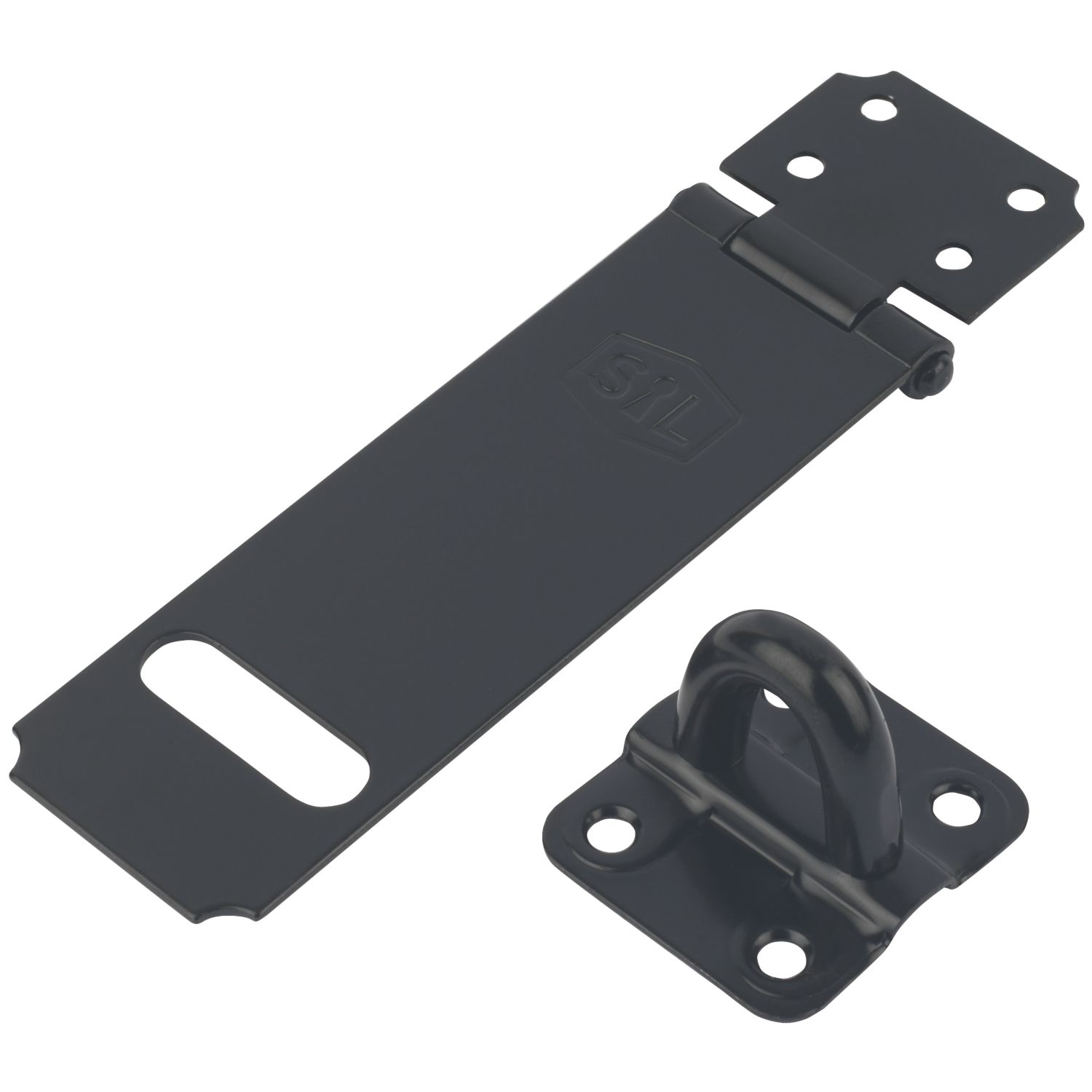 Smith & Locke Hasp & Staple Black 115mm (3203X)