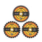 DEWALT  Wood Extreme Circular Saw Blades 165mm x 20mm 24/40T 3 Pieces