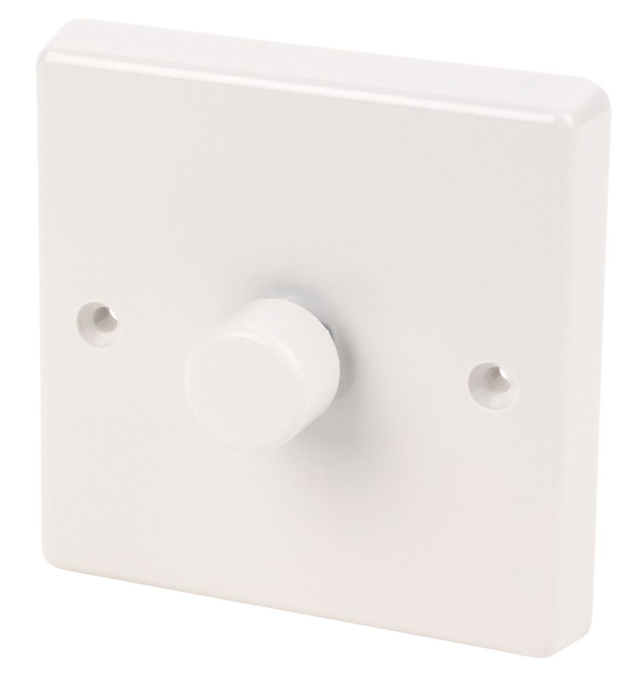 Varilight V-Dim 1-Gang 2-Way  Dimmer Switch  White