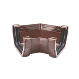 FloPlast  uPVC 135° Square Gutter Angle Brown 114mm