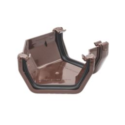 FloPlast  uPVC 135° Square Gutter Angle Brown 114mm