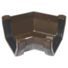 FloPlast  uPVC 135° Square Gutter Angle Brown 114mm