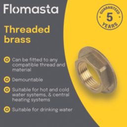 Flomasta BSP Flanged Backnut 3/4" x