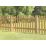 Forest Pale Picket  Fence Panels Golden Brown 6' x 3' Pack of 10