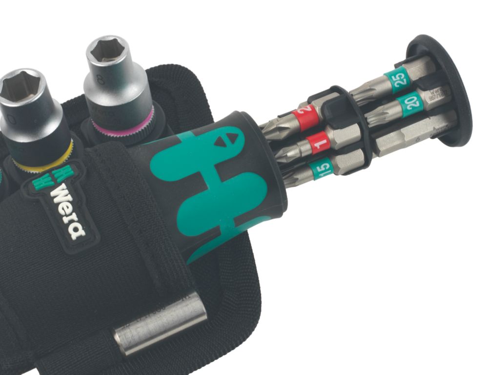 Wera 8009 Zyklop Pocket 2 Interchangeable Screwdriver Set 18