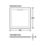 Mira Flight Level Square Shower Tray White 800mm x 800mm x 25mm