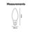 Calex  E14 Candle LED Smart Light Bulb 4.9W 470lm