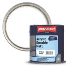 Johnstones Trade  2.5Ltr Brilliant White Matt Acrylic  Paint