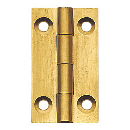 Self-Colour  Solid Drawn Butt Hinges 38mm x 22mm 2 Pack