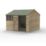 Forest Beckwood 9' 6" x 10' (Nominal) Reverse Apex Shiplap Timber Shed