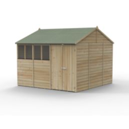 Forest Beckwood 9' 6" x 10' (Nominal) Reverse Apex Shiplap Timber Shed