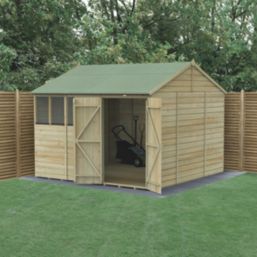 Forest Beckwood 9' 6" x 10' (Nominal) Reverse Apex Shiplap Timber Shed