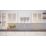 Splashwall  Black/White Acrylic Gloss Splashback 2440mm x 600mm x 4mm