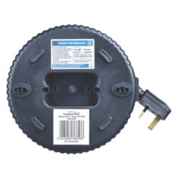 Masterplug Work Power 10A 4-Gang 5m  Small Cassette Cable Reel 240V