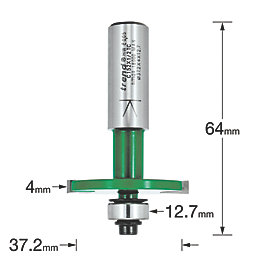 Trend C152X1/2TC Bearing-Guided Biscuit Jointer Cutter 1/2" 4mm