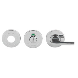 Eurospec  Fire Rated Lever WC Thumbturn Set Polished Stainless Steel 52mm