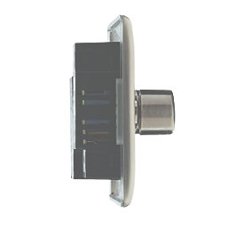 British General Nexus Metal 2-Gang 2-Way LED Dimmer Switch  Brushed Iridium