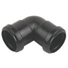 FloPlast Push-Fit Bend Black 90° 40mm