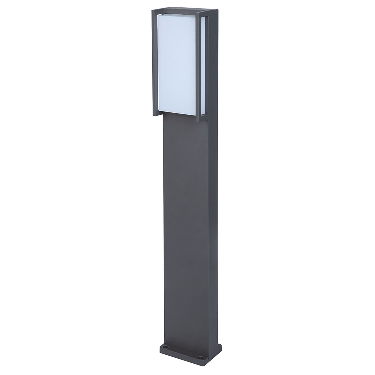 Lutec Qubo 750mm Outdoor LED Bollard Light Dark Grey 15W 1300lm (321AJ)
