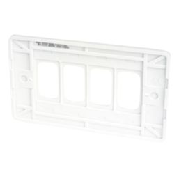 Hager Sollysta WMGP3 3-Module Grid Faceplate White