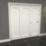 Green & Taylor 1-Panel Roomfold 3-Door Primed White Wooden Shaker Internal Bi-Fold Doors 2060mm x 1905mm