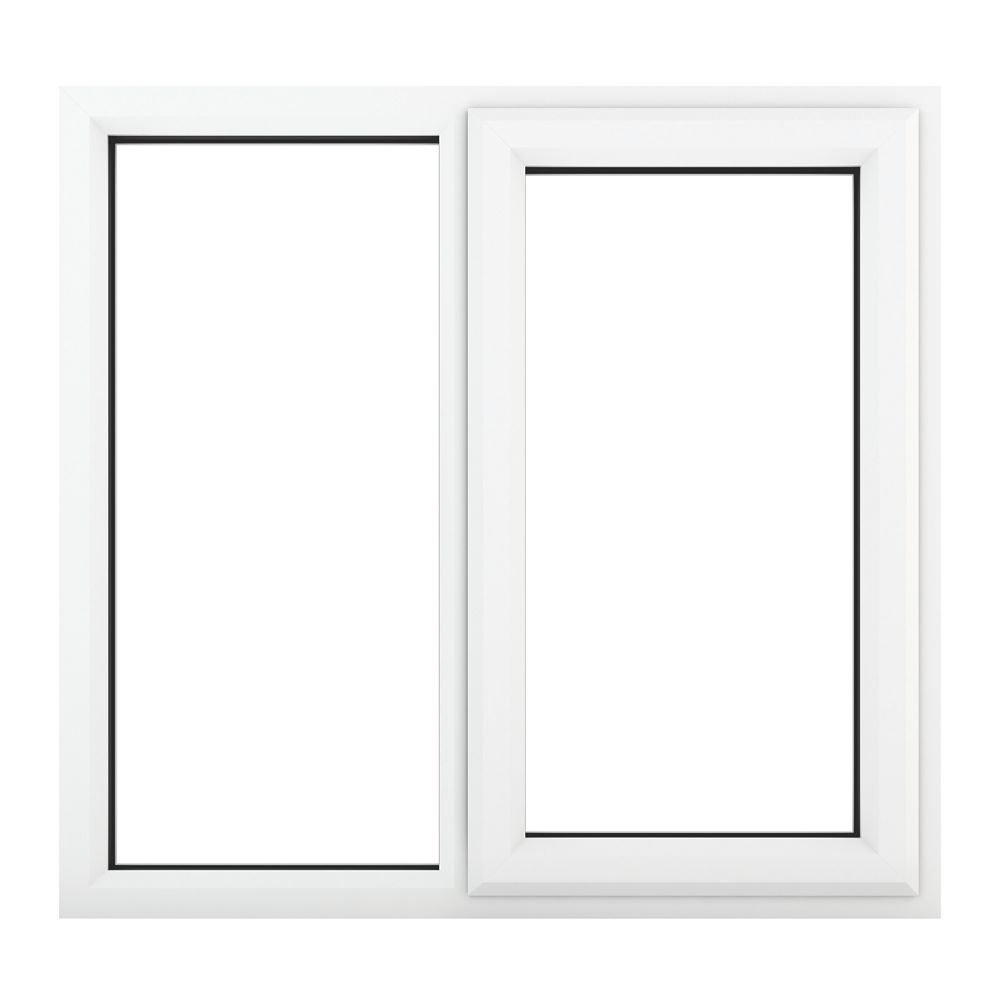 Crystal Right-Hand Opening Clear Triple-Glazed Casement White uPVC ...