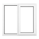Crystal  Right-Hand Opening Clear Triple-Glazed Casement White uPVC Window 1190mm x 1115mm