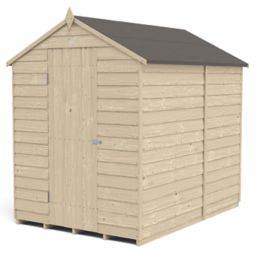 Forest  5' x 7' (Nominal) Apex Overlap Timber Shed with Assembly