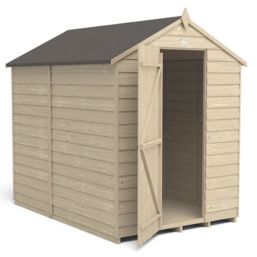 Forest  5' x 7' (Nominal) Apex Overlap Timber Shed with Assembly