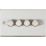 Knightsbridge  4-Gang 2-Way LED Intelligent Dimmer Switch  Brushed Chrome