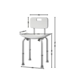 ETAL Freestanding Bath & Shower Seat White