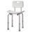 ETAL Freestanding Bath & Shower Seat White