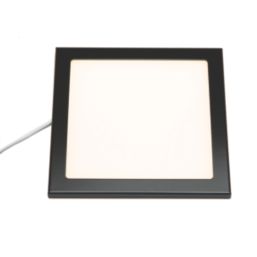 VEW Slim Square LED Cabinet Light Black 3W 140lm