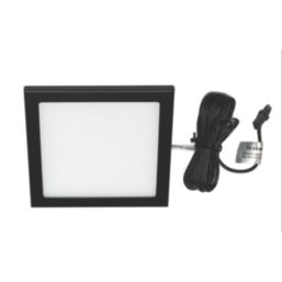 VEW Slim Square LED Cabinet Light Black 3W 140lm