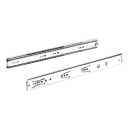Essentials White Soft-Close Ball Bearing Drawer Runners 450mm 2 Pack