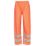 Site Huske Hi-Vis Over Trousers Elasticated Waist Orange Medium 25" W 29" L