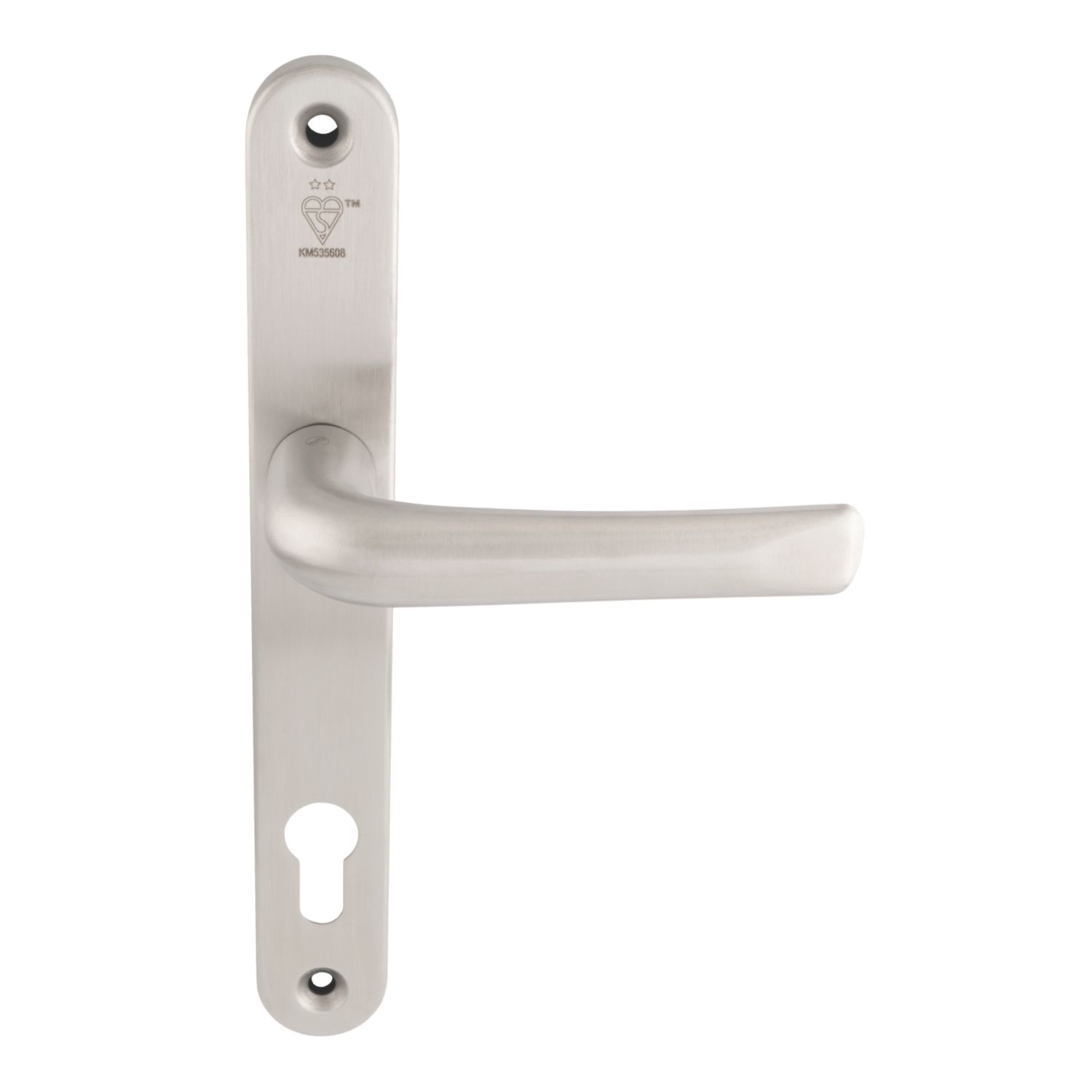 Smith & Locke Door Handles Pair Satin Nickel (321YX)