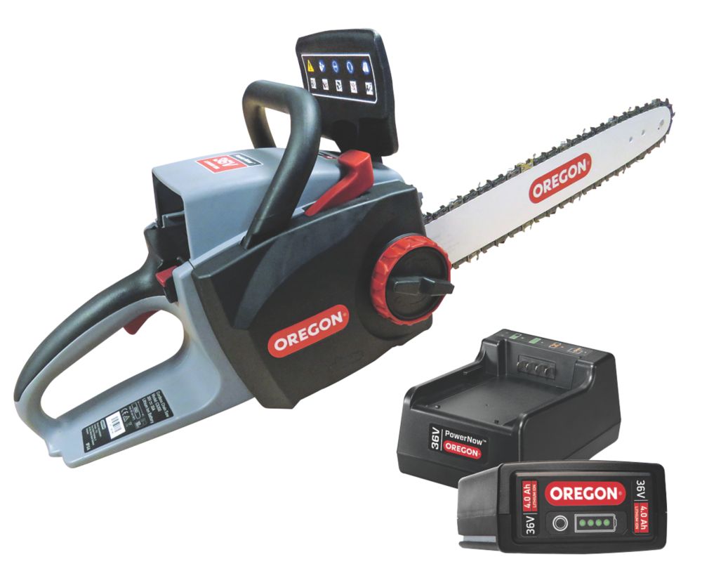 Oregon CS300A6 36V 1 x 4.0Ah LiIon Brushless Cordless 40cm Self