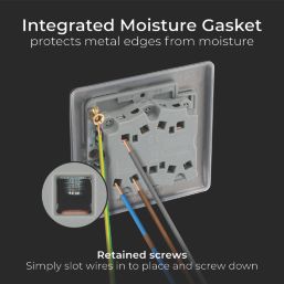 British General Nexus Metal 10AX 3-Gang 2-Way Light Switch  Black Nickel