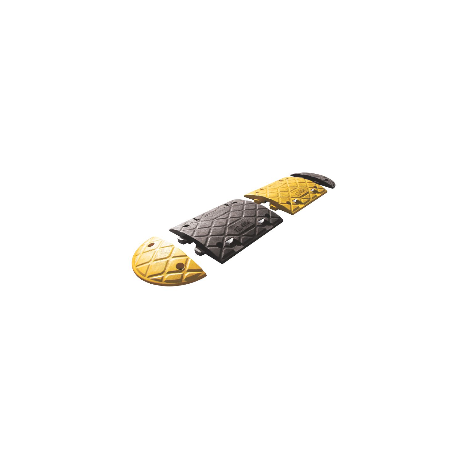 JSP Speed Bumps Black & Yellow 50mm 2 Pack (32266)