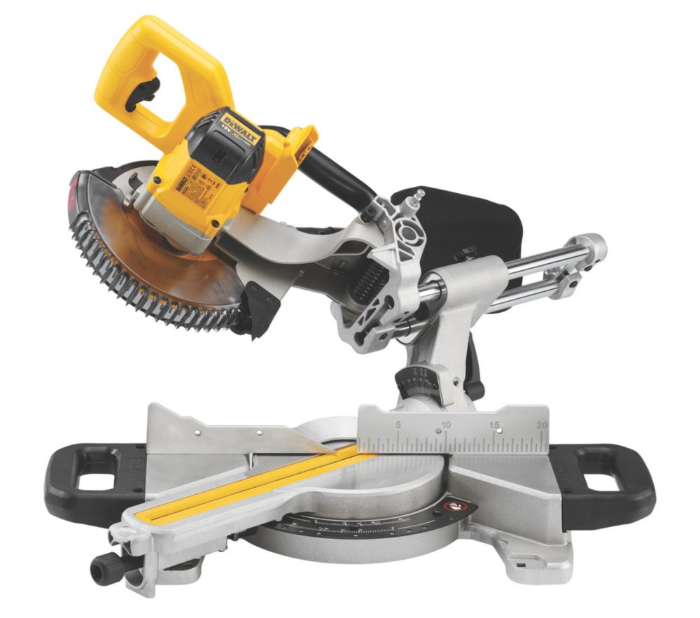 bagagerum Faderlig Susteen DeWalt DCS365N-XJ 184mm 18V Li-Ion XR Cordless Single-Bevel Sliding  Compound Mitre Saw - Bare - Screwfix