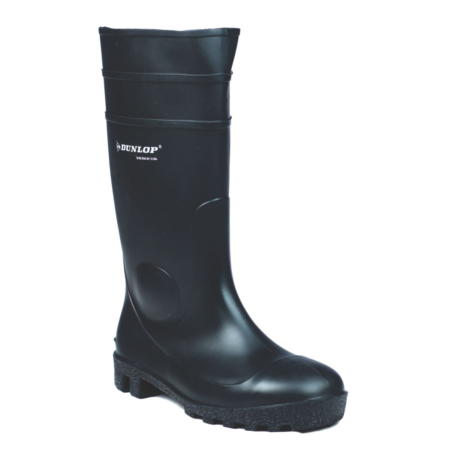 Dunlop Protomastor Size 7 Black Steel Toe Cap Safety Wellies (32286)